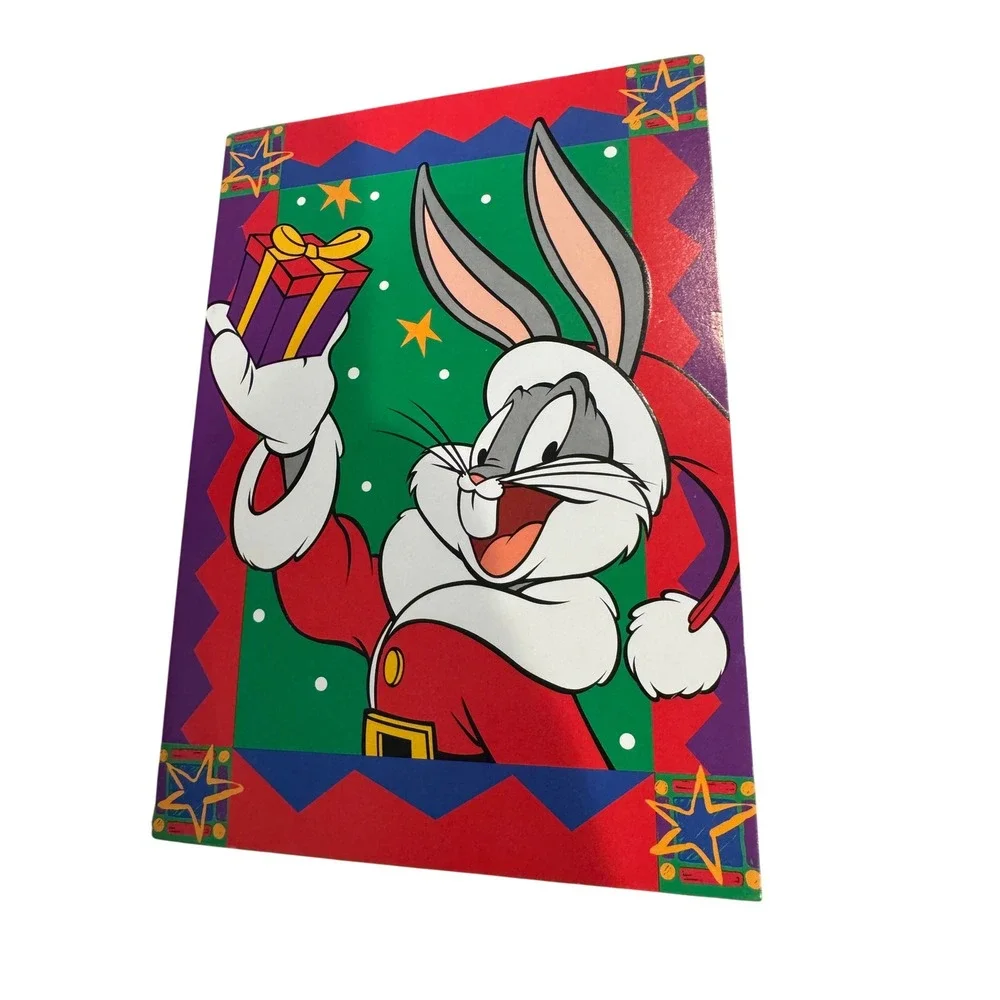 Vintage 1999 Looney Tunes Bugs Bunny Christmas‎ Cards Set of 32 Cleo Made USA